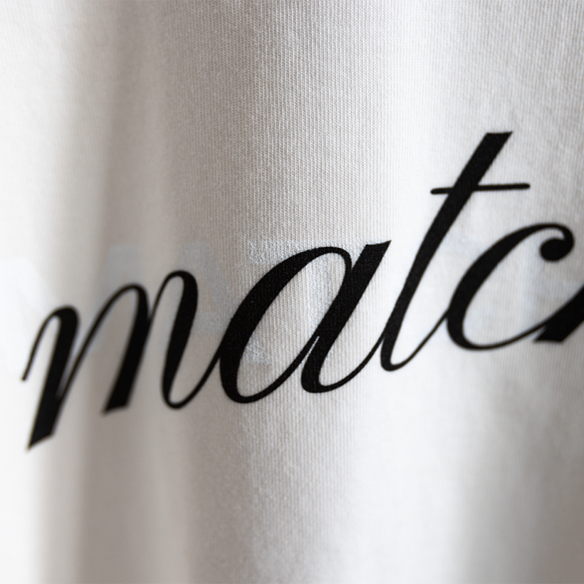 Matchaism T-shirt close up