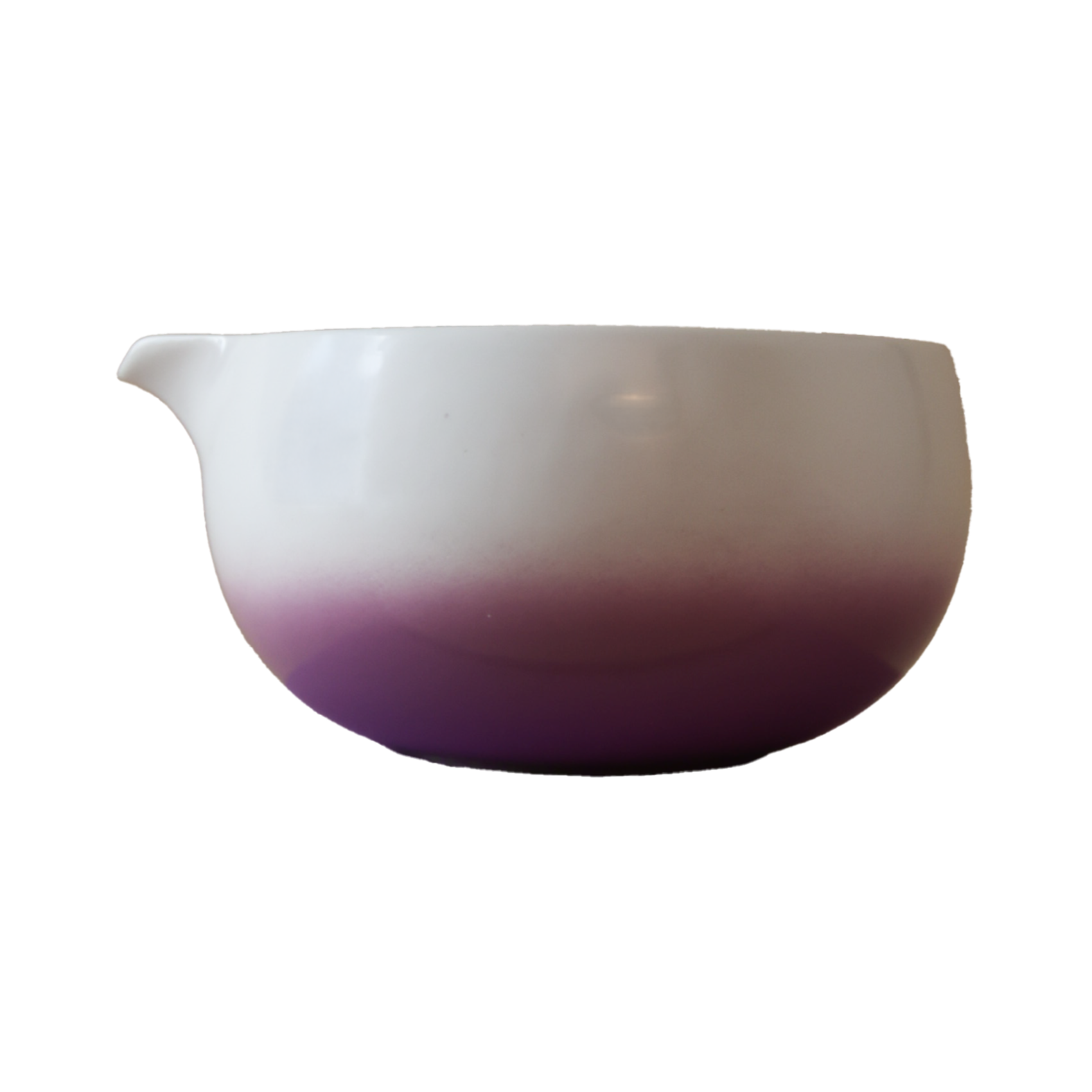 Purple matcha bowl with spout