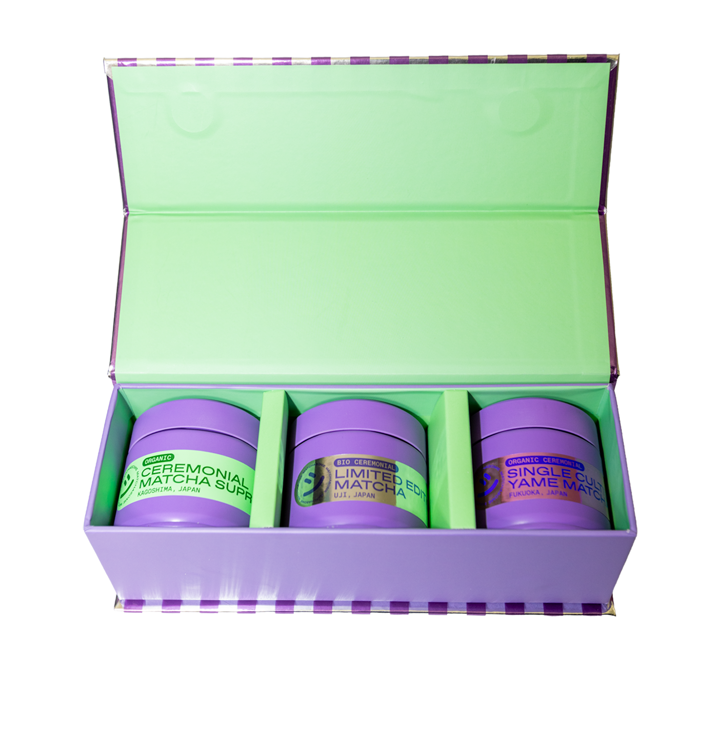 Matchasome bio matcha 3er set Yame, Uji, Kagoshima