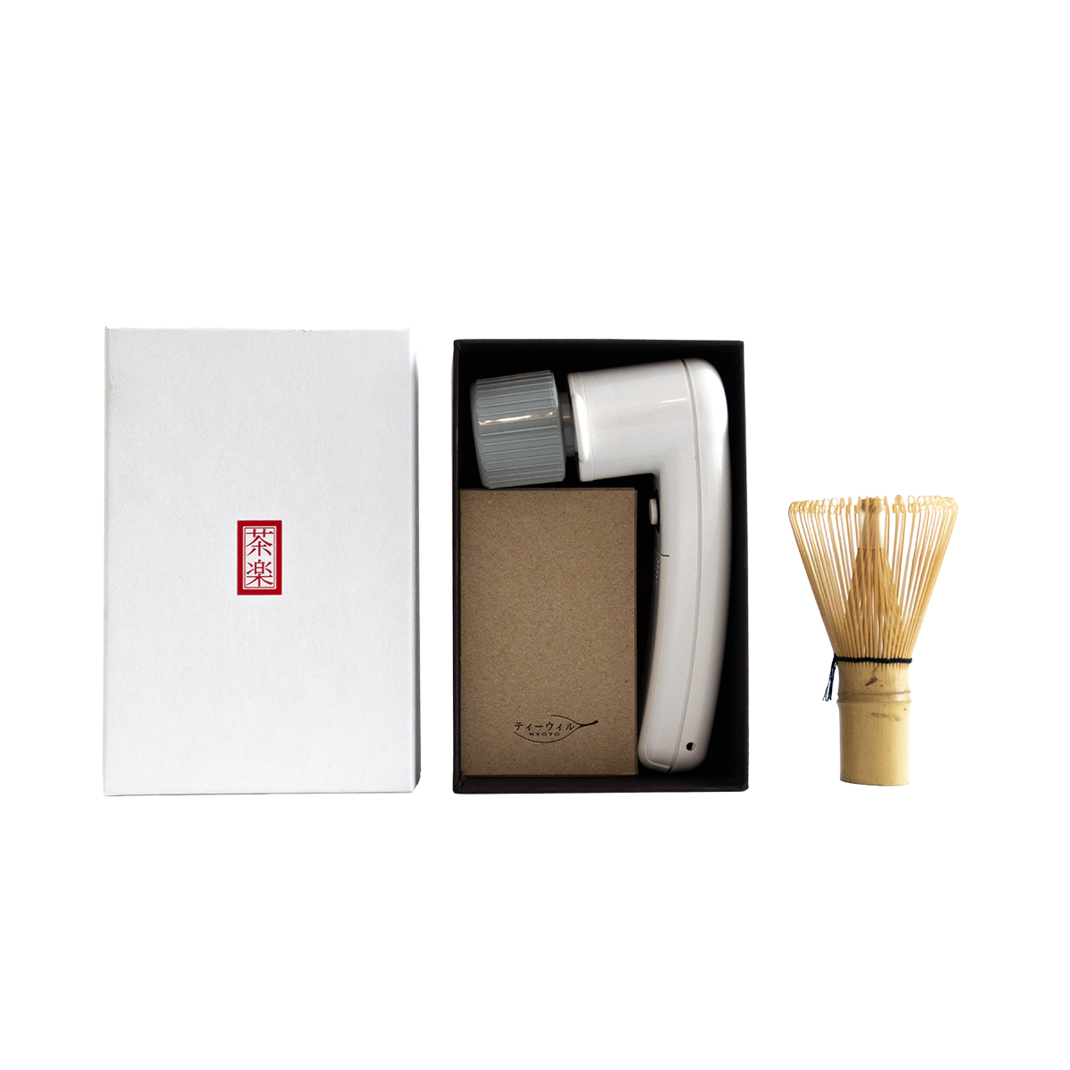 Charaku elektrischer Matcha Whisk und Bamboo Matchabesen