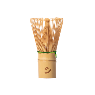 Bamboo Whisk with double green threads