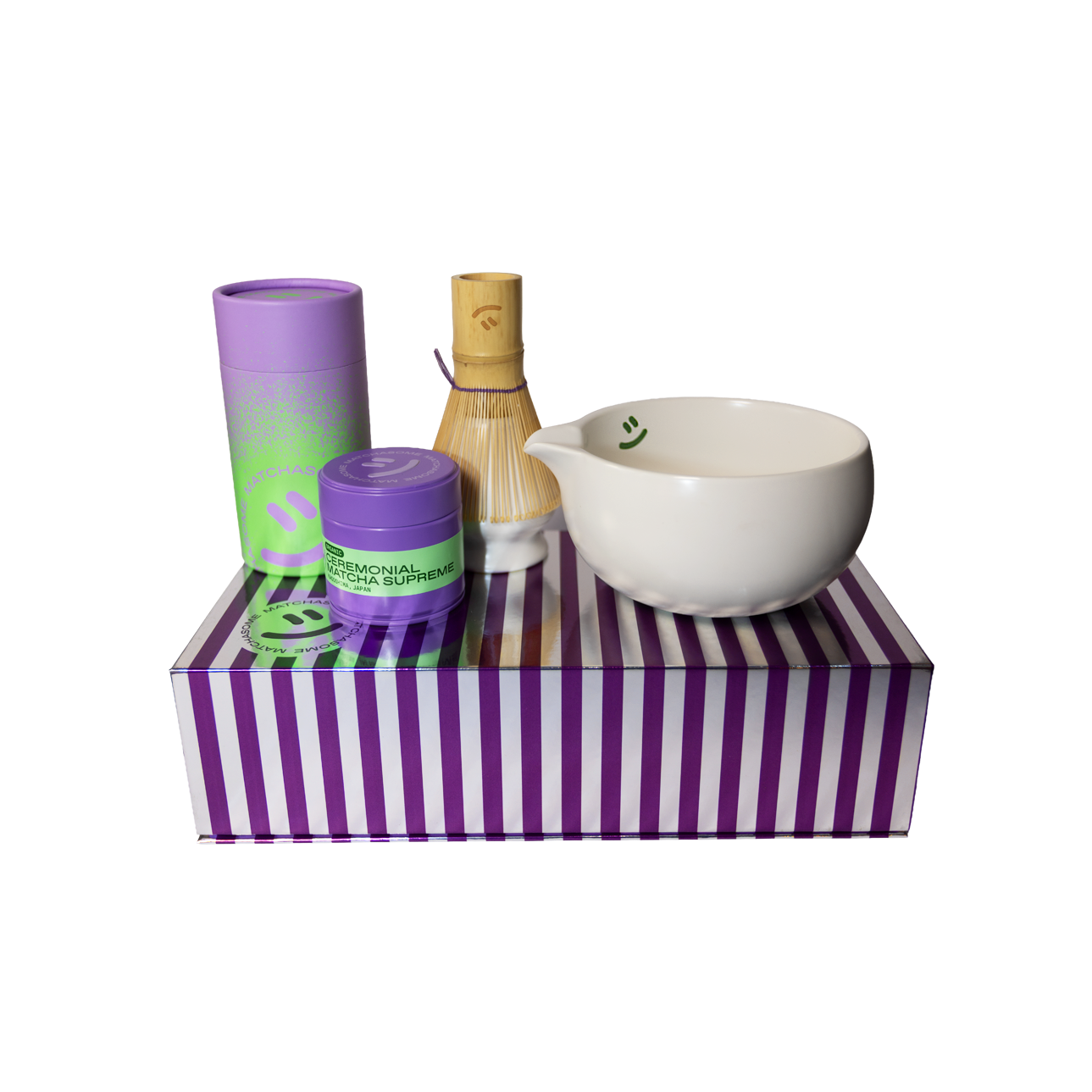 Christmas matcha gift set Weihnachts-Matcha-Geschenkset chrome