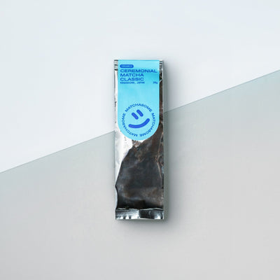Unser Matchasome Ceremonial Grade Bio Matcha Classic Tee im Nachfüllpack 30g